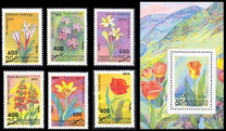 [Flowers of Uzbekistan Issue of 1993 Surcharged, τύπος AI1]