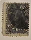 [Re-Issue of 1861-1866 Issues - Hard White Paper. White Crackly Gum, 类型 P5]