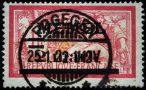 [French Postage Stamps Overprinted "MEMEL" and Surcharged, प्रकार B10]