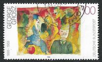 [The 100th Anniversary of the Birth of A. Paul Weber, Otto Pankok and George Grosz, Painters, type BBY]