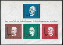 [The Memorial Edition of Konrad Adenauer, type NI]