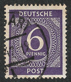 [1a edizione del Consiglio di controllo alleato - A Berlino e nella zona sovietica valido fino al 1948-07-31 - Filigrana: DEUTSCHE POST multipla, discendente , Scrivi A5]