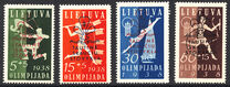 [No 421-24 Overprinted - Inscription "TAUTINE - SKAUCIU - STOVYKLA", type BF]