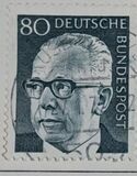 [Serie básica. Gustav Heinemann, 1899 - 1976. Tercer presidente., tipo QI6]