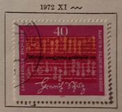 [The 300th Anniversary of the Death Heinrich Schütz, Composer, type TN]