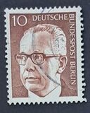 [Serie básica. Gustav Heinemann, 1899 - 1976. Tercer presidente., tipo QI1]
