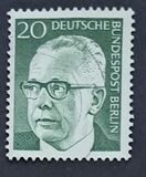 [Serie básica. Gustav Heinemann, 1899 - 1976. Tercer presidente., tipo QI2]