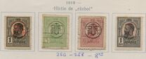 [King Karl I Issue of 1909-1914 Overprinted, type BF]