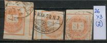 [Newspaper Stamp b- See also No.20, tip E2]