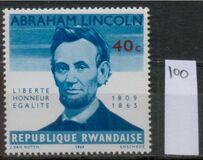 [The 100th Anniversary of the Death of Abraham Lincoln, 1809-1965, Typ AD3]