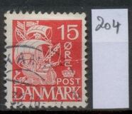 [Caravel - Steel Engraving. 2 Lines of Fields Left of "D" in "DENMARK", type AT]