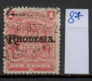 [Overprinted "RHODESIA.", type K9]