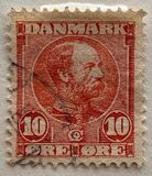 [King Christian IX, 1818-1906 - Horizontal Lines in Background in Oval, Scrivi M]