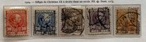 [King Christian IX, 1818-1906 - Horizontal Lines in Background in Oval, Scrivi M]