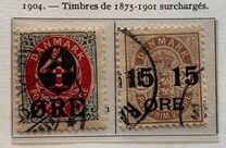 [No. 25B, 25A & 39 Surcharged, type J]