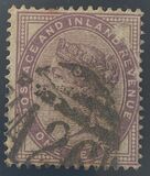 [Reina Victoria. Inscripción "POSTAGE AND INLAND REVENUE", tipo AI1]