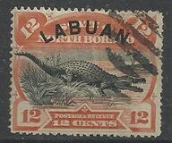 [North Borneo Stamps Overprinted "LABUAN", type J6]
