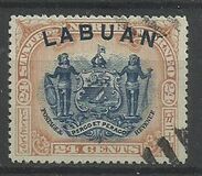 [Not Issued North Borneo Stamps Overprinted "LABUAN" - Inscription Corrected from "POSTAL REVENUE" to "POSTAGE REVENUE", Tipe O1]
