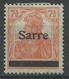 [German Empire Stamps Overprinted "SARRE", type A4]