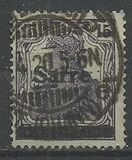 [German Empire Stamps Overprinted "SARRE", type A6]
