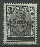 [German Empire Stamps Overprinted "SARRE", 类型 A14]