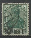 [German Empire Postage Stamps Overprinted "SAARGEBIET", tegund F]