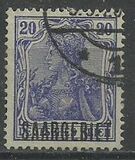 [German Empire Postage Stamps Overprinted "SAARGEBIET", tegund F3]