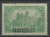 [German Empire Postage Stamps Overprinted "SAARGEBIET", tegund G]