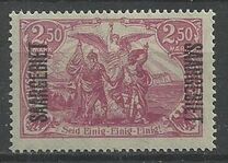 [German Empire Postage Stamps Overprinted "SAARGEBIET", tegund H]