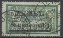 [French Postage Stamps Overprinted "MEMEL" and Surcharged, type B7]