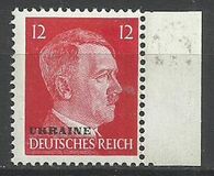 [German Empire Postage Stamps Overprinted "UKRAINE", type A7]