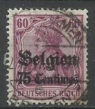 [German Empire Postage Stamps Surcharged "Fr. and C." or "Centimes" & Overprinted "Belgien", type A5]