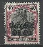 [German Empire Postage Stamps Overprinted "Postgebiet Ob. Ost", Tipi A9]