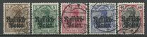 [German Empire Postage Stamps Overprinted "Russisch- Polen", Tipi A]