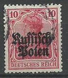 [German Empire Postage Stamps Overprinted "Russisch- Polen", Tipi A2]