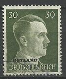 [German Empire Postage Stamps Overprinted "OSTLAND", type B1]