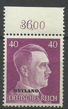 [German Empire Postage Stamps Overprinted "OSTLAND", 类型 B2]