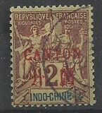 [Indochina Postage Stamps Overprinted "CANTON" in Red, type A1]