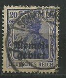 [Sellos de Alemania sobrecargados "Memelgebiet" (Área de Memel), tipo A3]