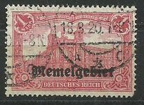 [Sellos de Alemania sobrecargados "Memelgebiet" (Área de Memel), tipo A8]