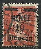 [French Postage Stamps Overprinted "MEMEL" and Surcharged, type B1]