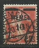[French Postage Stamps Overprinted "MEMEL" and Surcharged, type B1]