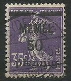 [French Postage Stamps Overprinted "MEMEL" and Surcharged, Typ B5]