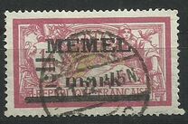 [French Postage Stamps Overprinted "MEMEL" and Surcharged, Typ B10]