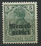 [Sellos de Alemania sobrecargados "Memelgebiet" (Área de Memel), tipo A]