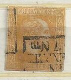 [King Friedrich Wilhelm IV - Hatched Background. Thin White Paper, type A13]