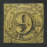 [Value Stamps - Black Print on Colored Paper, type B3]