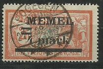 [French Postage Stamps Overprinted "MEMEL" and Surcharged, Typ B13]
