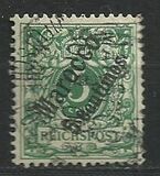 [German Empire Postage Stamps Surcharged, type B1]