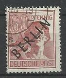 [BERLIN in Black Overprint on "Allied Occupation Zone" Stamps, type A13]